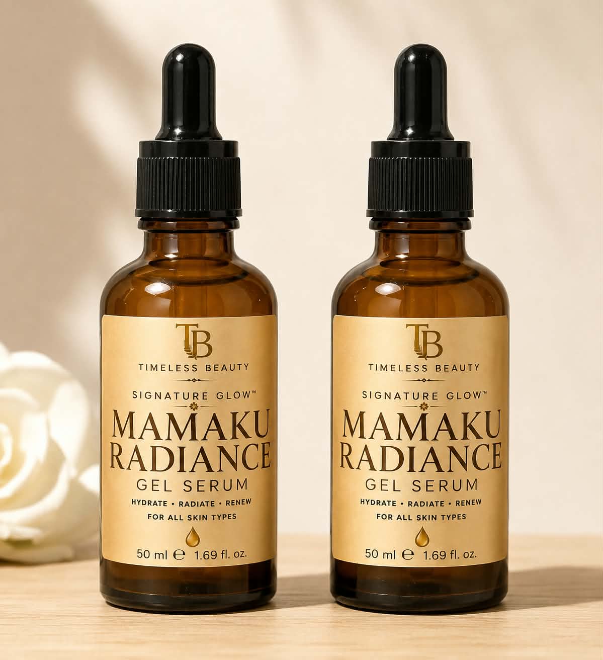 TIMELESS BEAUTY SIGNATURE GLOW™ MAMAKU RADIANCE GEL SERUM 50ml