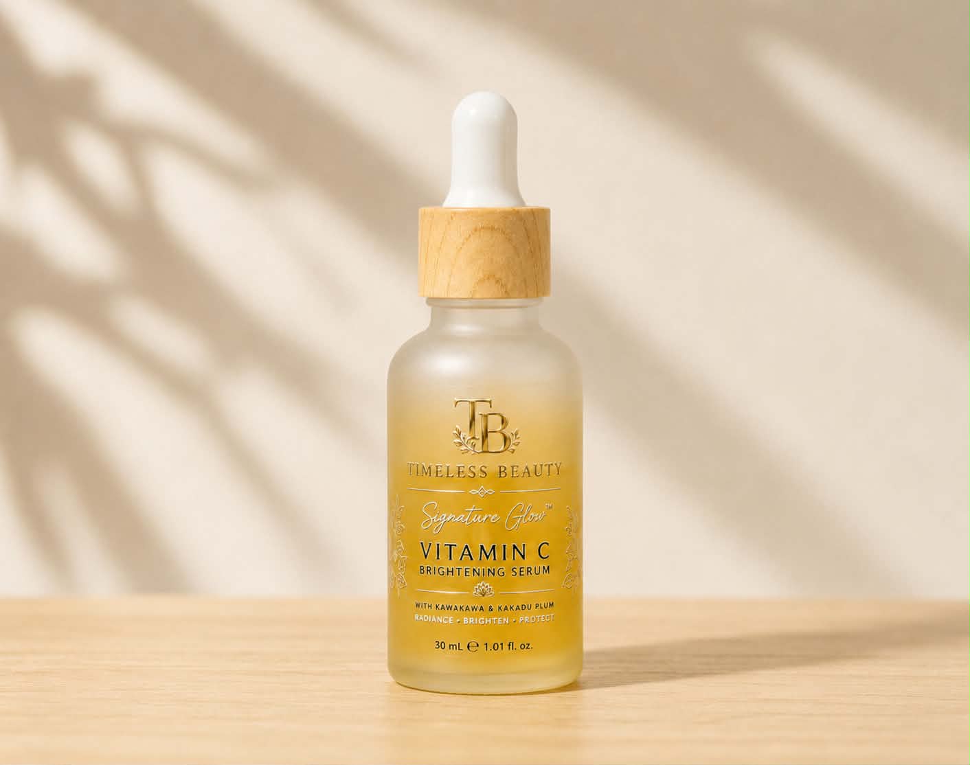 TIMELESS BEAUTY SIGNATURE GLOW™ VITAMIN C GLOW SERUM with Kakadu Plum & Kawakawa 30ml
