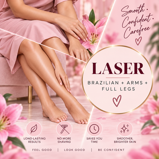 Laser - Brazilian + Arms + Full Legs