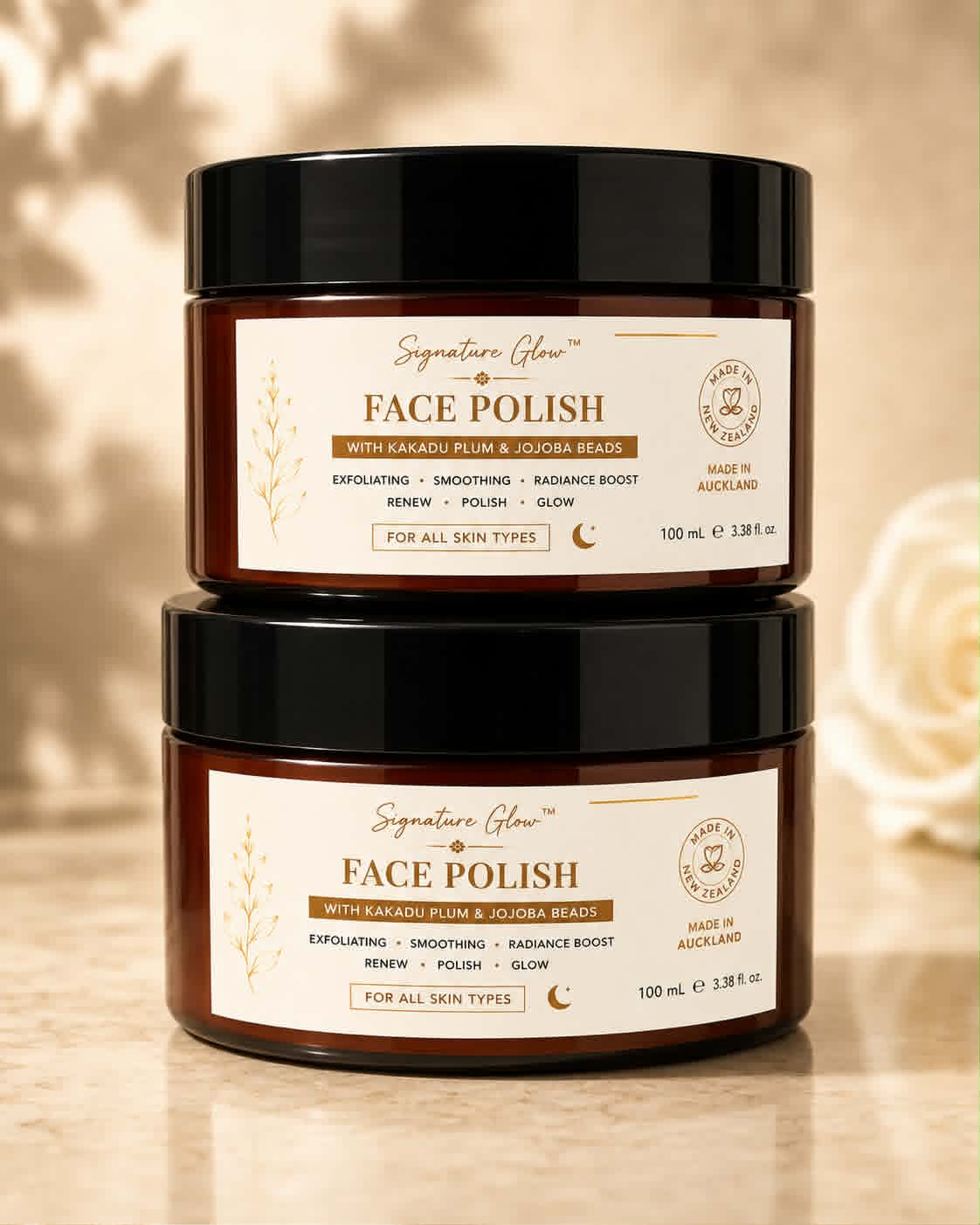 Timeless Beauty Signature Glow™ Radiance Face Polish Creamy Botanical Exfoliating Face Polish 100ml