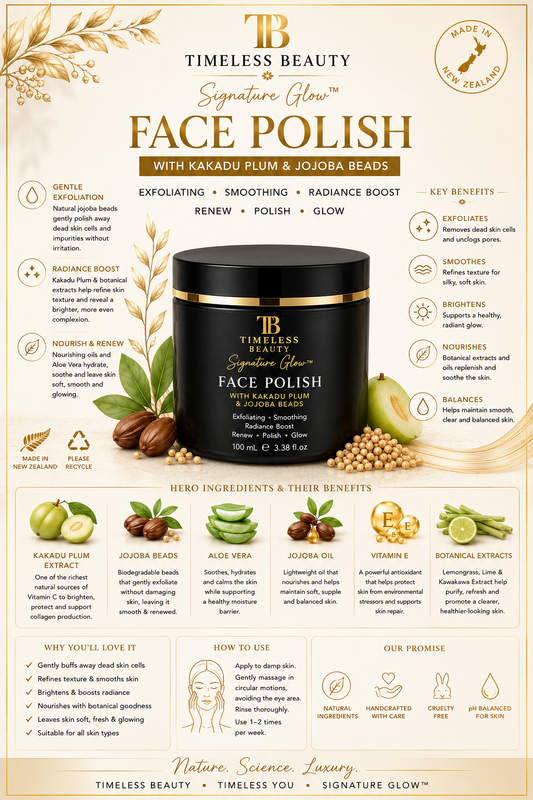 Timeless Beauty Signature Glow™ Radiance Face Polish Creamy Botanical Exfoliating Face Polish 100ml