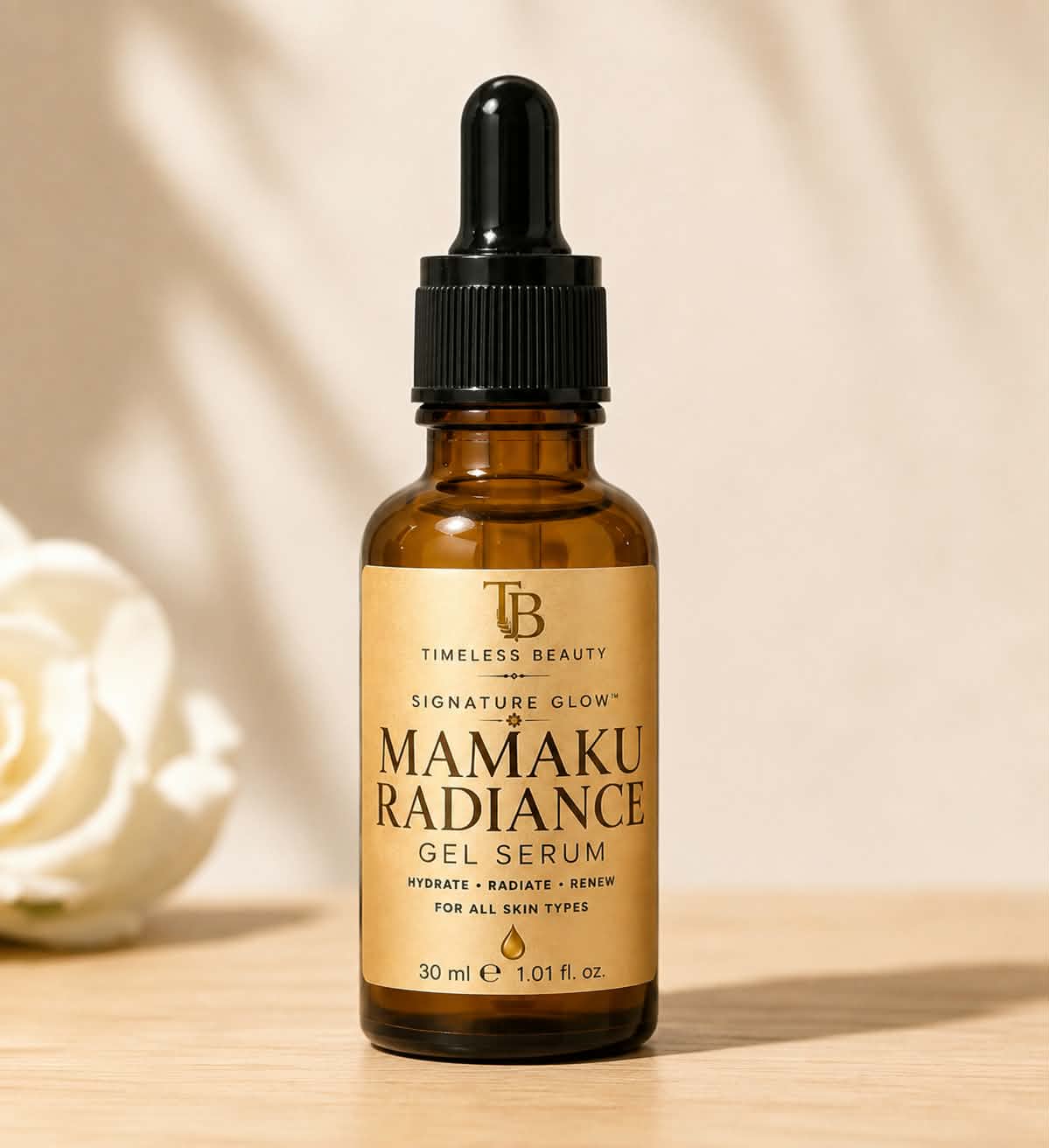 TIMELESS BEAUTY SIGNATURE GLOW™ MAMAKU RADIANCE GEL SERUM 30ml